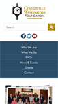 Mobile Screenshot of centervillewashingtonfoundation.org